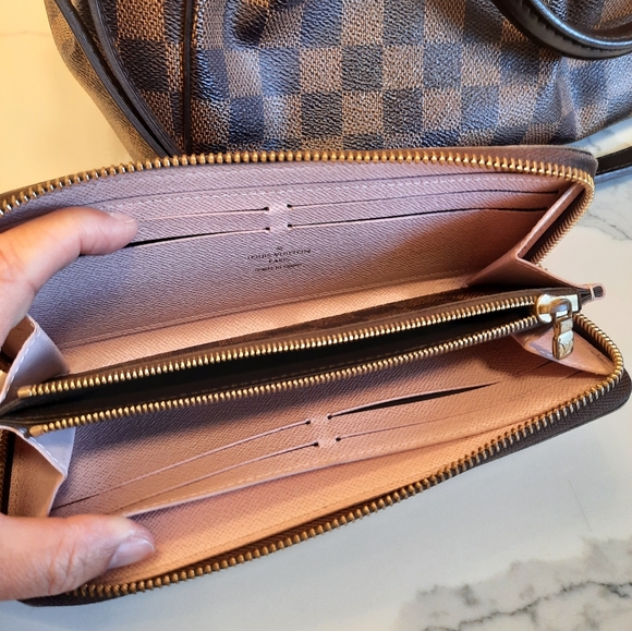 Authentic louis vuitton damier ebine trevi pm 2 way bag and wallet - Picture 5 of 11